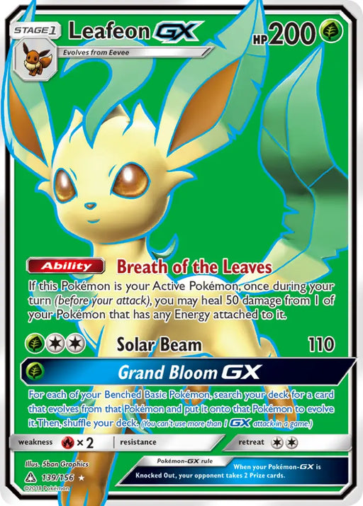 Leafeon GX (139/156) [Sun & Moon: Ultra Prism] - Pokemon Single