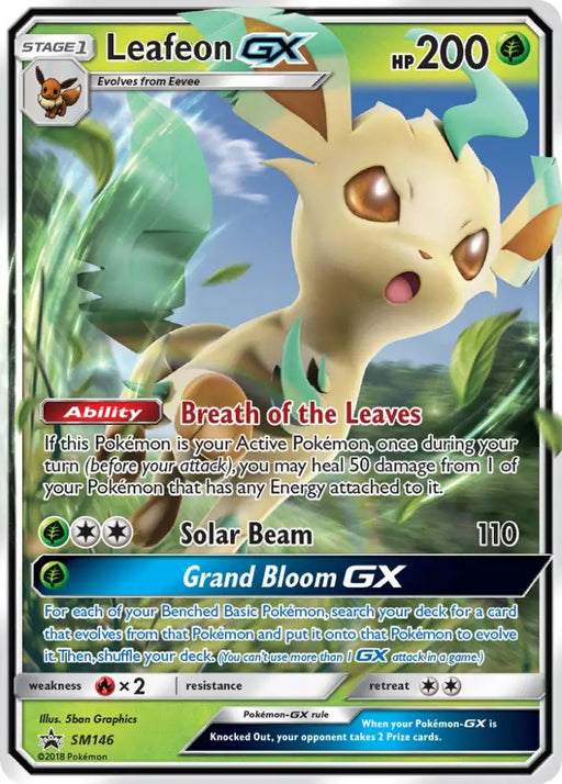 Leafeon GX (SM146) [Sun & Moon: Black Star Promos] - Pokemon Single