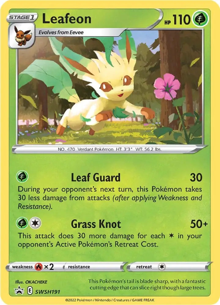 Leafeon (SWSH191) [Sword & Shield: Black Star Promos] - Pokemon Single