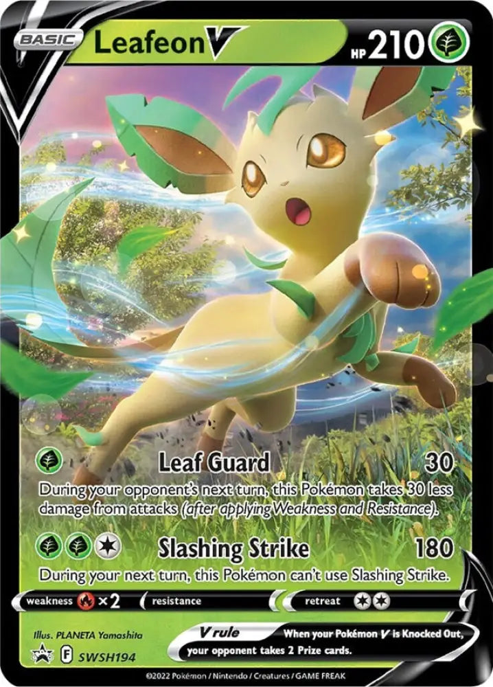 Leafeon V (SWSH194) [Sword & Shield: Black Star Promos] - Pokemon Single