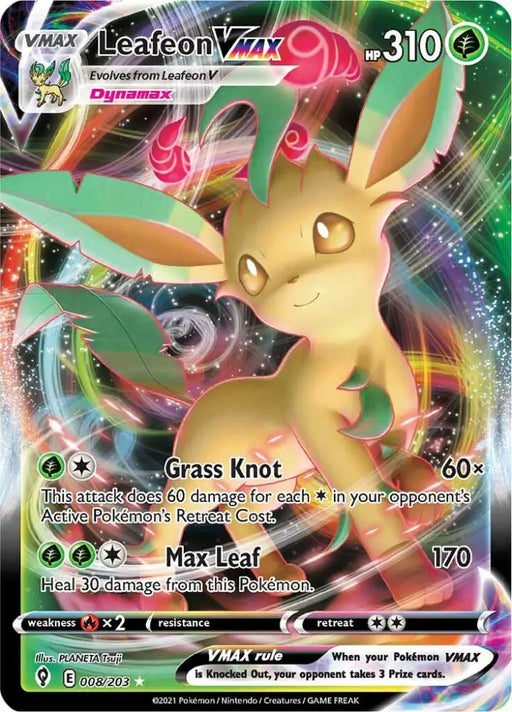Leafeon VMAX (008/203) [Sword & Shield: Evolving Skies] - Pokemon Single