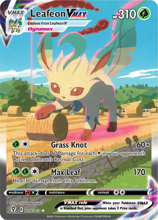 Leafeon VMAX (205/203) [Sword & Shield: Evolving Skies] - Pokemon Single