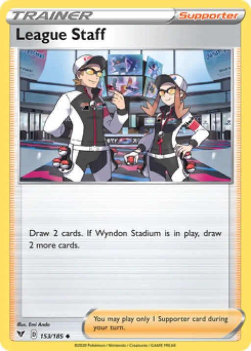 League Staff (153/185) [Sword & Shield: Vivid Voltage] - Pokemon Single