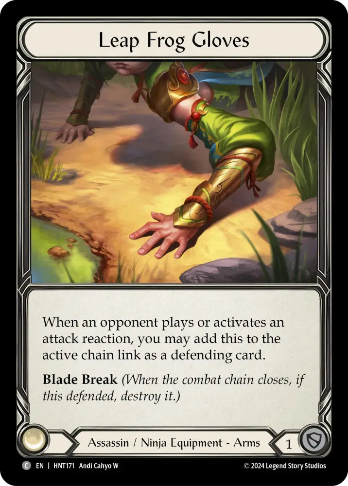 Leap Frog Gloves [The Hunted] Cold Foil - Flesh And Blood Single