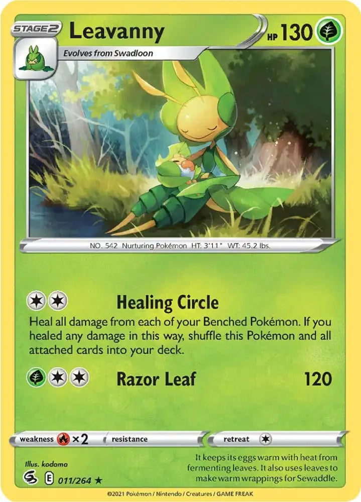 Leavanny (011/264) [Sword & Shield: Fusion Strike] - Pokemon Single