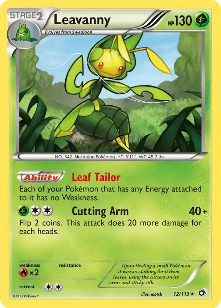 Leavanny (12/113) [Black & White: Legendary Treasures] - Pokemon Single
