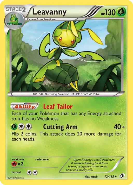 Leavanny (12/113) [Black & White: Legendary Treasures] - Pokemon Single