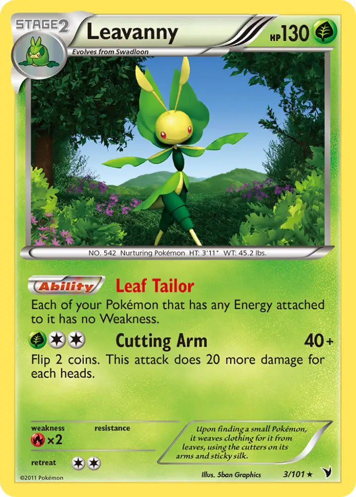 Leavanny (3/101) [Black & White: Noble Victories] - Pokemon Single