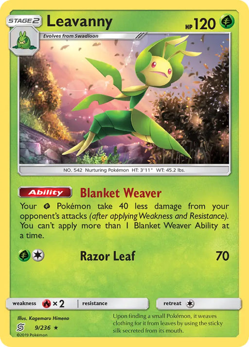 Leavanny (9/236) [Sun & Moon: Unified Minds] - Pokemon Single