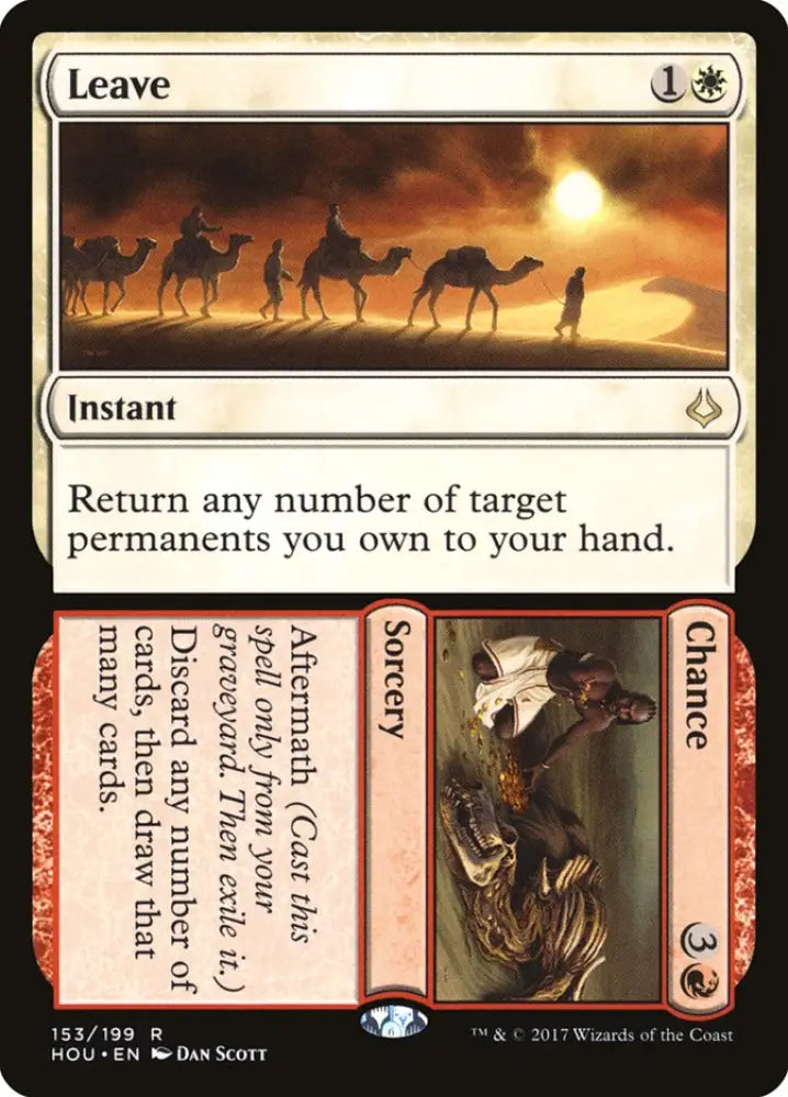Leave // Chance [Hour of Devastation] - MTG Single