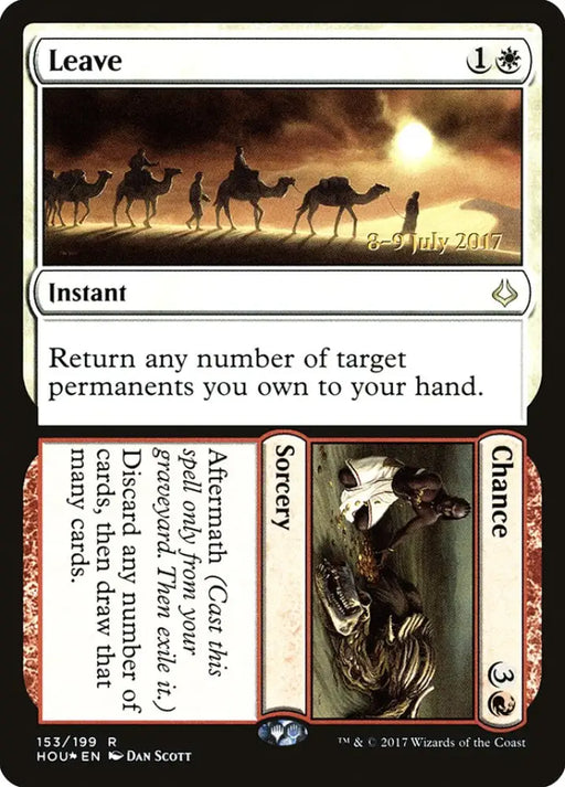 Leave // Chance [Hour of Devastation Prerelease Promos] - MTG Single
