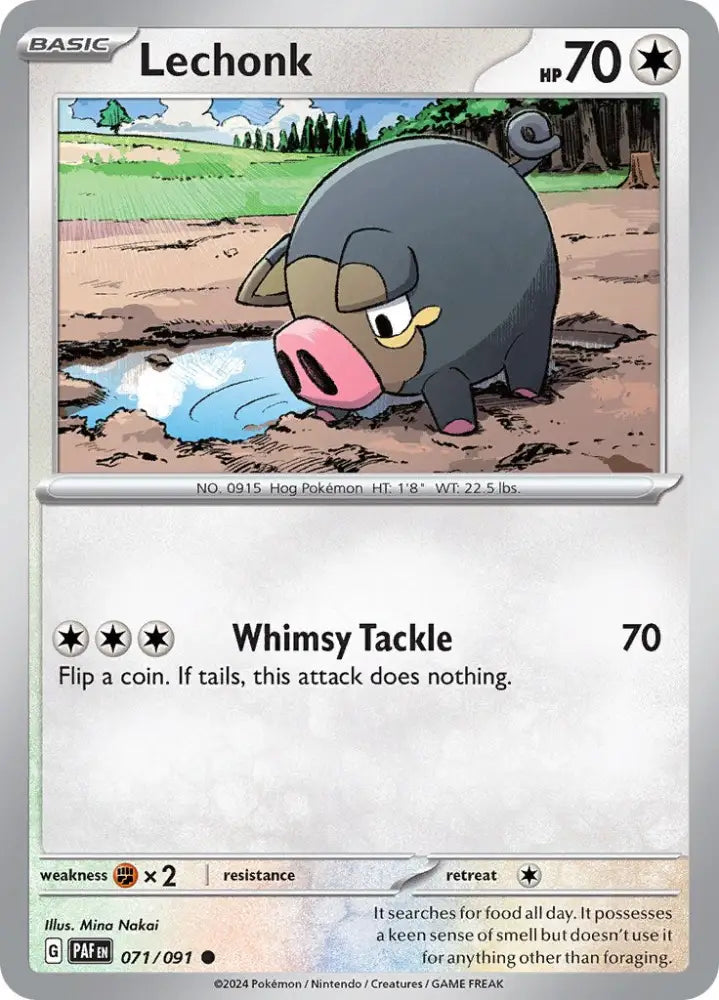Lechonk (071/091) [Scarlet & Violet: Paldean Fates] - Pokemon Single