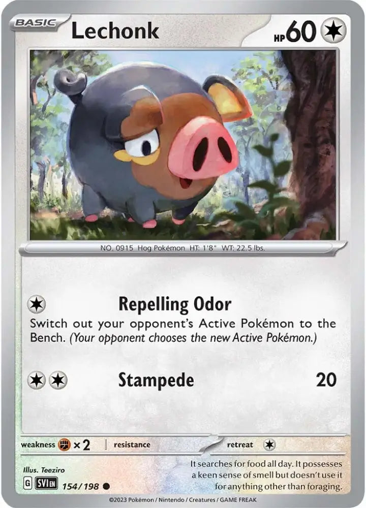 Lechonk (154/198) [Scarlet & Violet: Base Set] - Pokemon Single