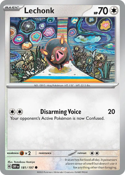 Lechonk (181/197) [Scarlet & Violet: Obsidian Flames] - Pokemon Single