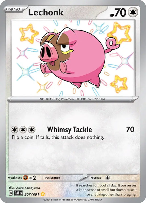 Lechonk (207/091) [Scarlet & Violet: Paldean Fates] - Pokemon Single