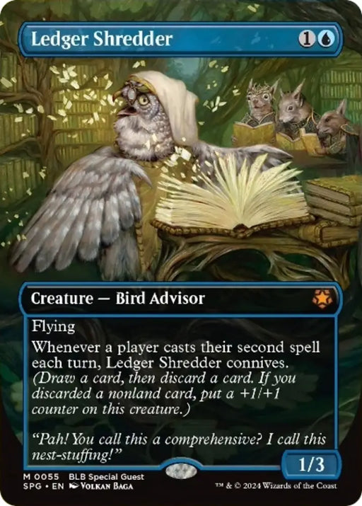 Ledger Shredder (Borderless) [Bloomburrow Special Guests] - MTG Single