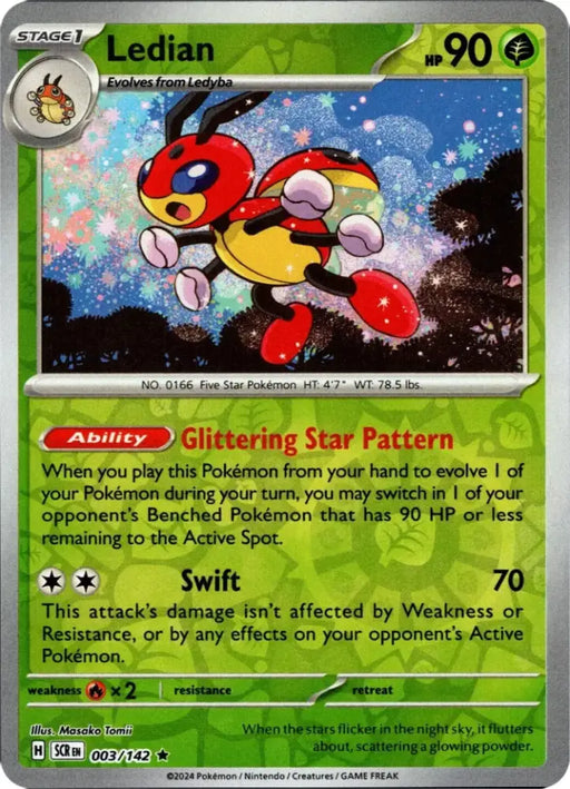 Ledian (003/142) [Scarlet & Violet: Stellar Crown] - Pokemon Single