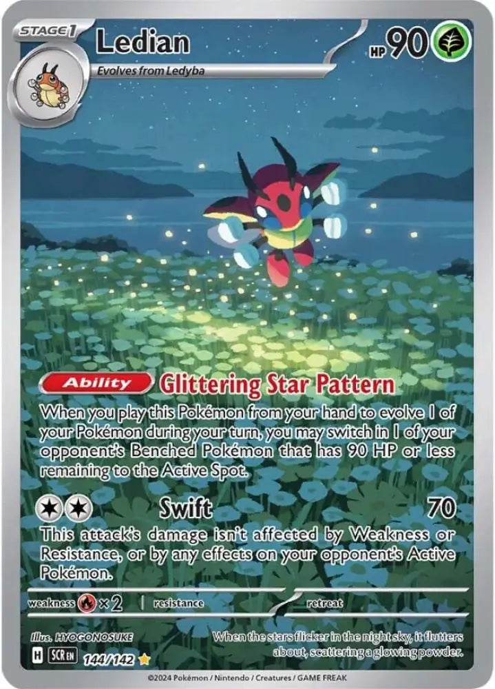 Ledian (144/142) [Scarlet & Violet: Stellar Crown] - Pokemon Single