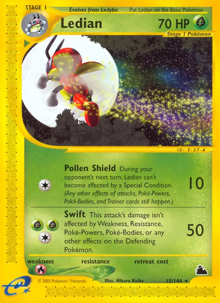 Ledian (15/144) [Skyridge] - Pokemon Single