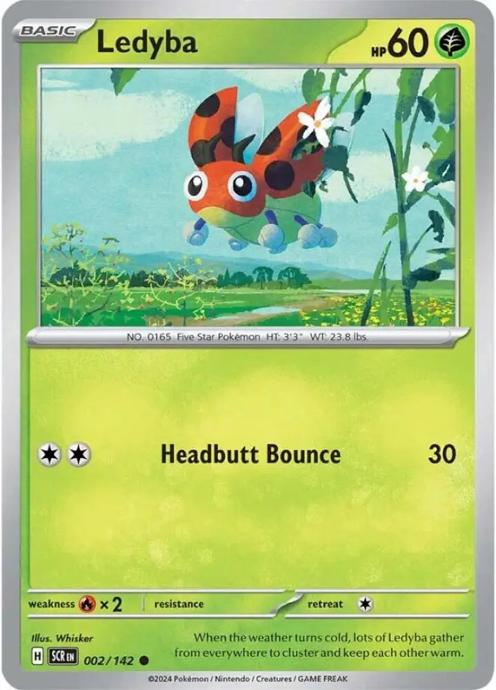 Ledyba (002/142) [Scarlet & Violet: Stellar Crown] - Pokemon Single