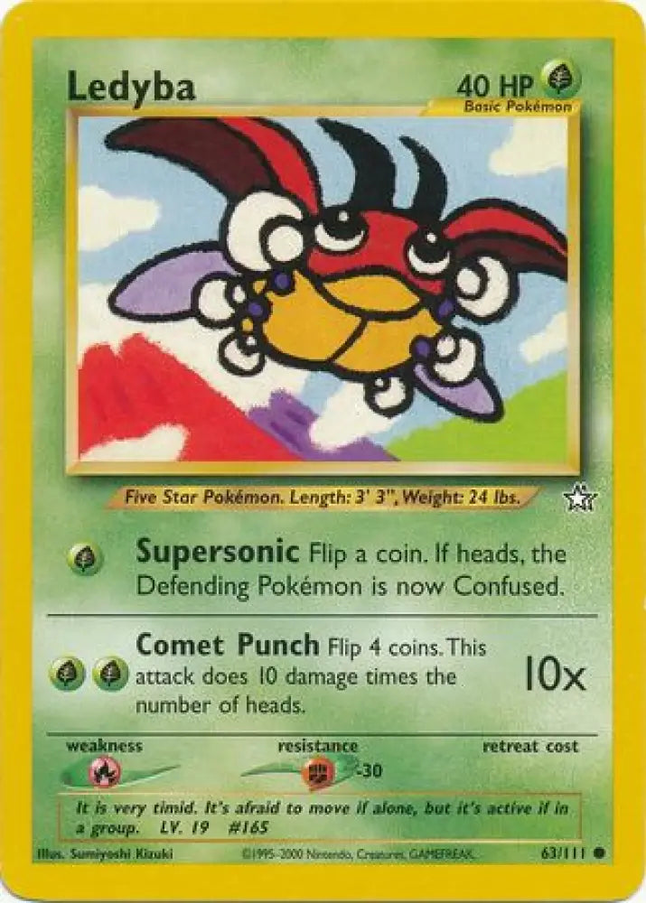 Ledyba (63/111) [Neo Genesis Unlimited] - Pokemon Single