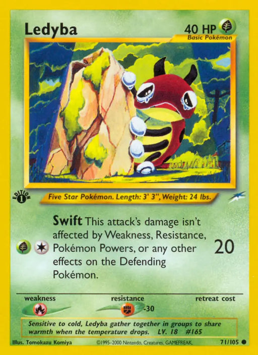 Ledyba (71/105) [Neo Destiny 1st Edition] - Pokemon Single
