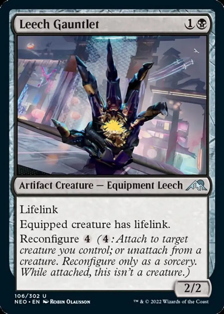 Leech Gauntlet [Kamigawa: Neon Dynasty] - MTG Single