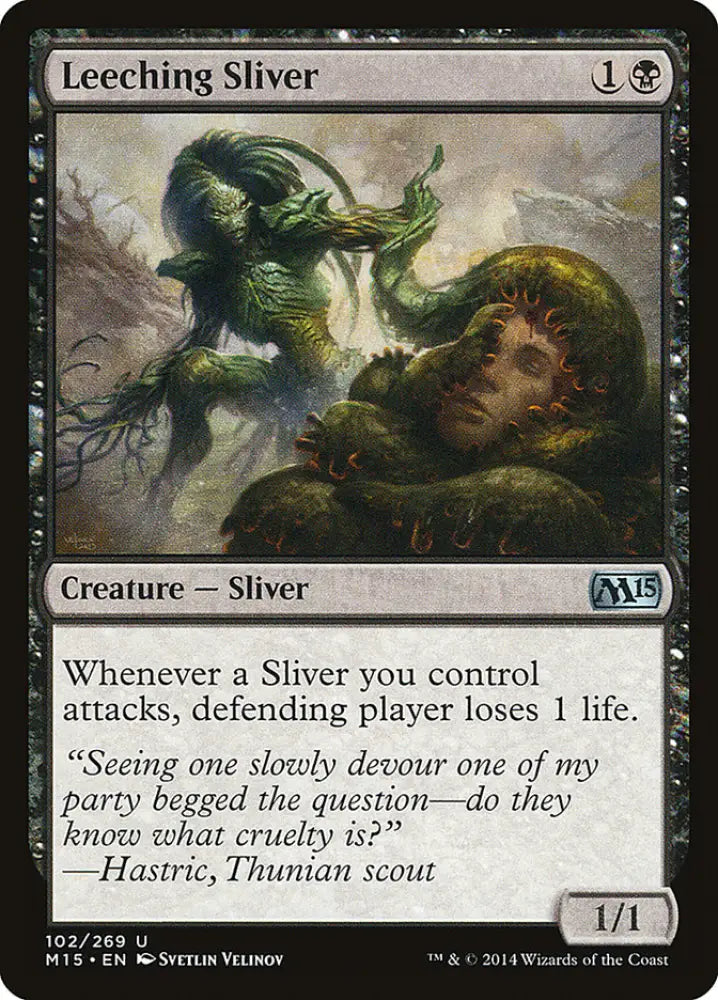 Leeching Sliver [Magic 2015] - MTG Single