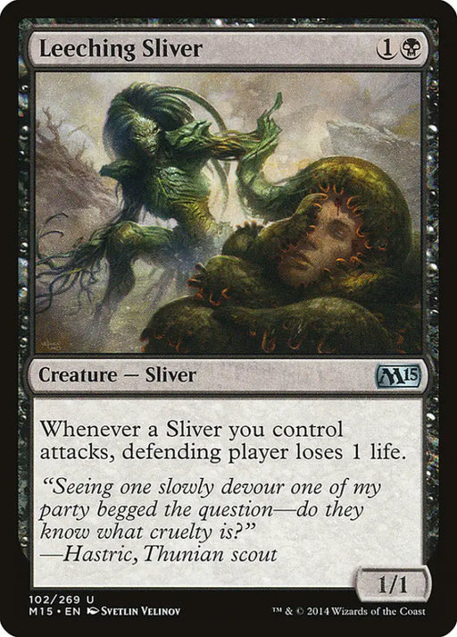 Leeching Sliver [Magic 2015] - MTG Single
