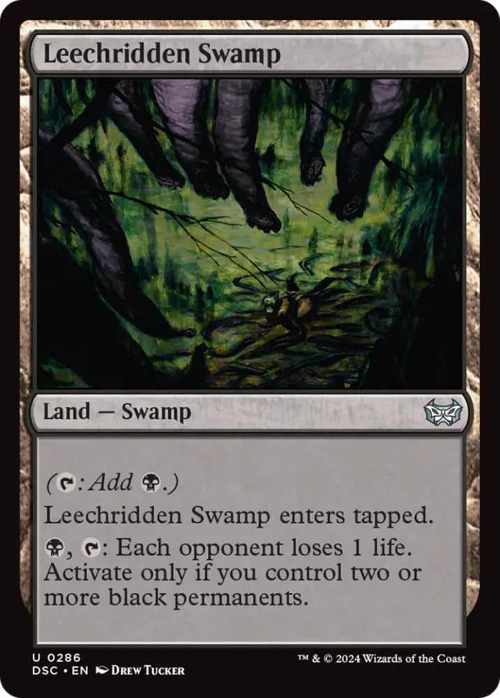 Leechridden Swamp [Duskmourn: House of Horror Commander] - MTG Single