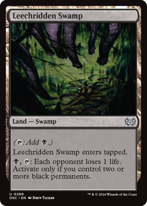 Leechridden Swamp [Duskmourn: House of Horror Commander] - MTG Single