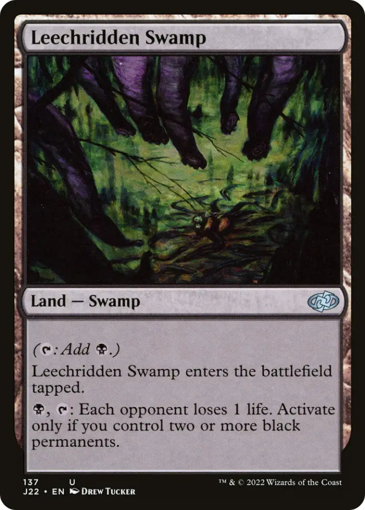 Leechridden Swamp [Jumpstart 2022] - MTG Single