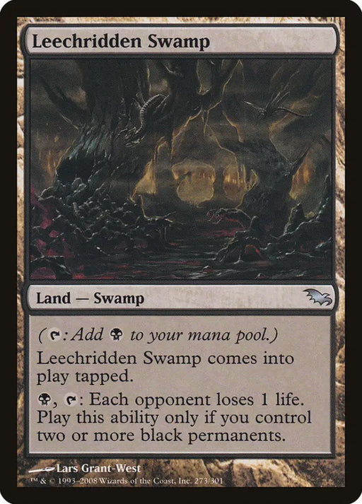 Leechridden Swamp [Shadowmoor] - MTG Single