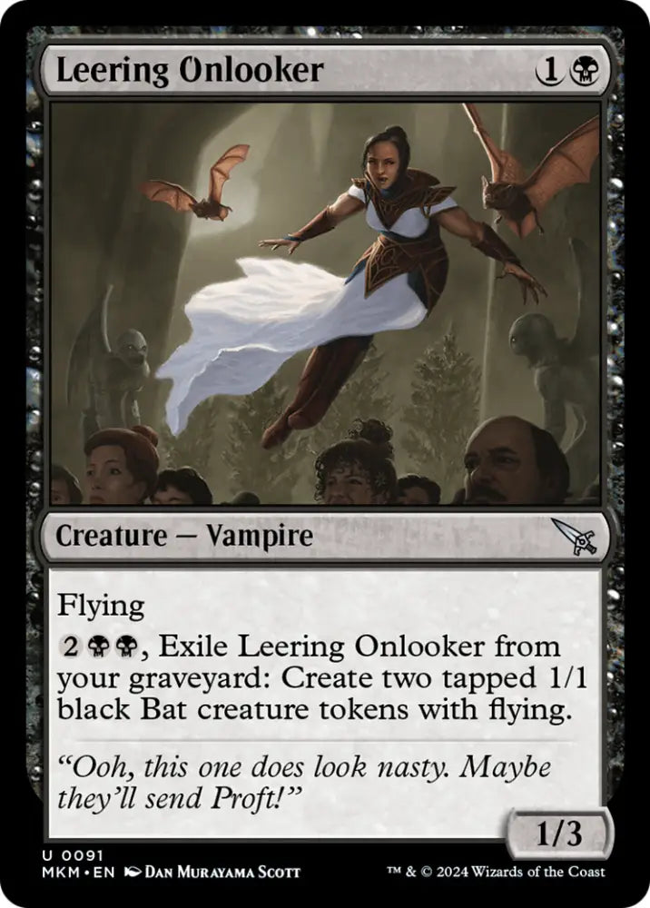 Leering Onlooker [Murders at Karlov Manor] - MTG Single
