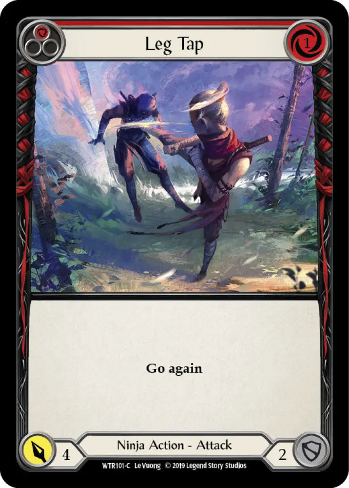 Leg Tap (Red) [Welcome to Rathe 1st Edition] Alpha Print Rainbow Foil - Flesh And Blood Single