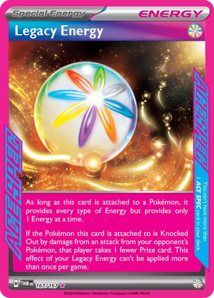 Legacy Energy (167/167) [Scarlet & Violet: Twilight Masquerade] - Pokemon Single