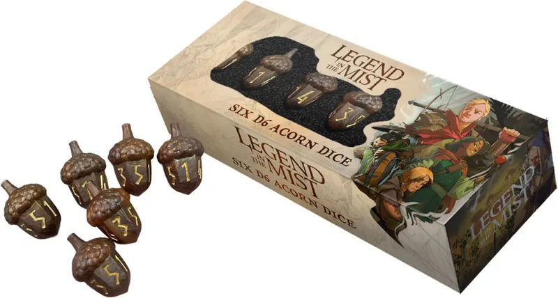 Legend in the Mist Resin D6 Acorn Dice Set - Accessoire