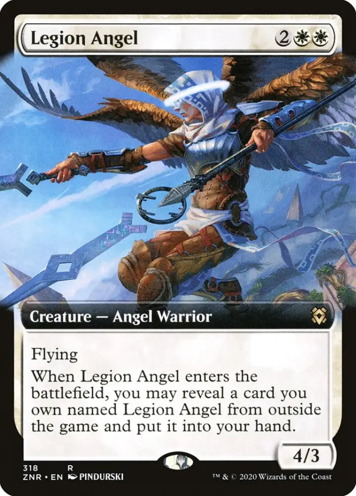 Legion Angel (Extended Art) [Zendikar Rising] - MTG Single