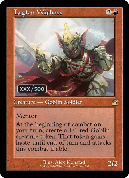 Legion Warboss (Retro) (Serialized) [Ravnica Remastered] - MTG Single