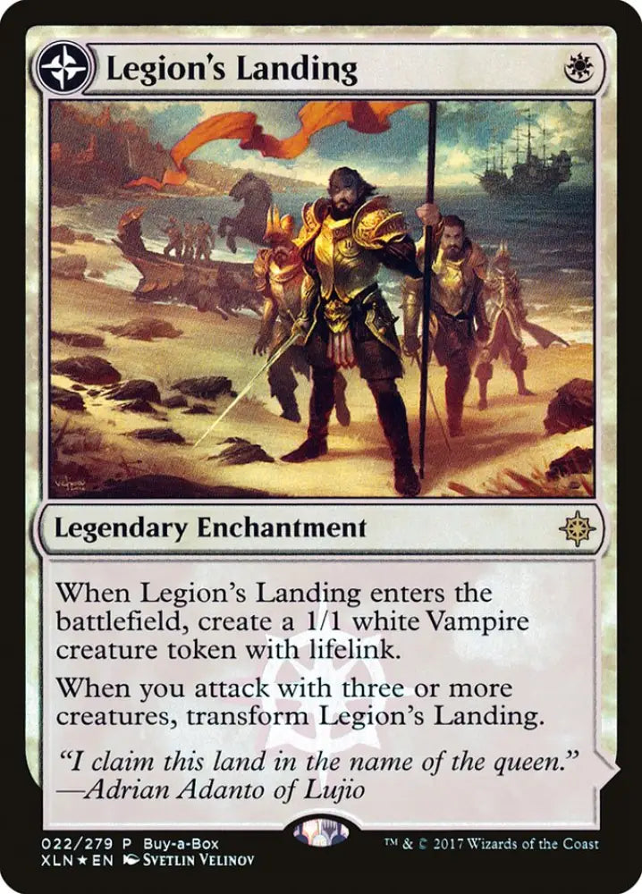 Legion’s Landing // Adanto the First Fort (Buy-A-Box) [Ixalan Treasure Chest] - MTG Single