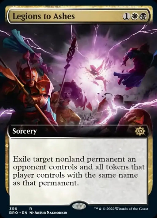 Legions to Ashes (Extended Art) [The Brothers’ War] - MTG Single