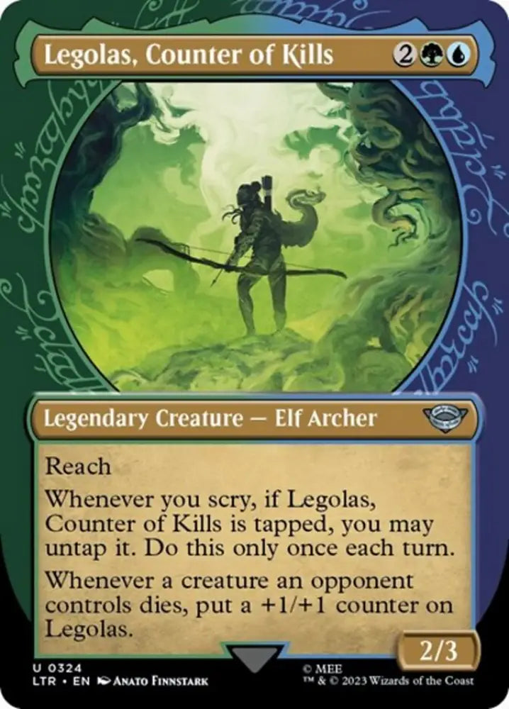 Legolas Counter of Kills (Showcase Ring Frame) [The Lord of the Rings: Tales of Middle-Earth] - MTG Single