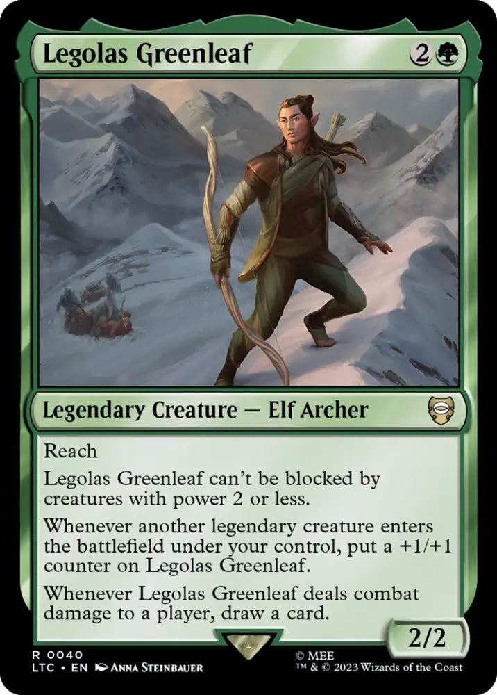 Legolas Greenleaf [The Lord of the Rings: Tales of Middle-Earth Commander] - MTG Single