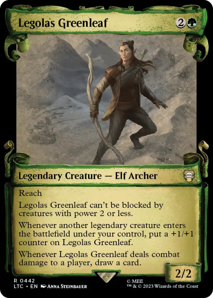 Legolas Greenleaf [The Lord of the Rings: Tales of Middle-Earth Commander Showcase Scrolls] - MTG Single