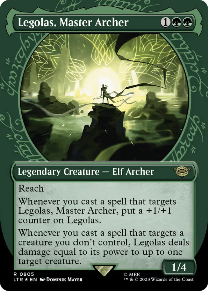 Legolas Master Archer (Showcase) (Surge Foil) [The Lord of the Rings: Tales of Middle-Earth] - MTG Single