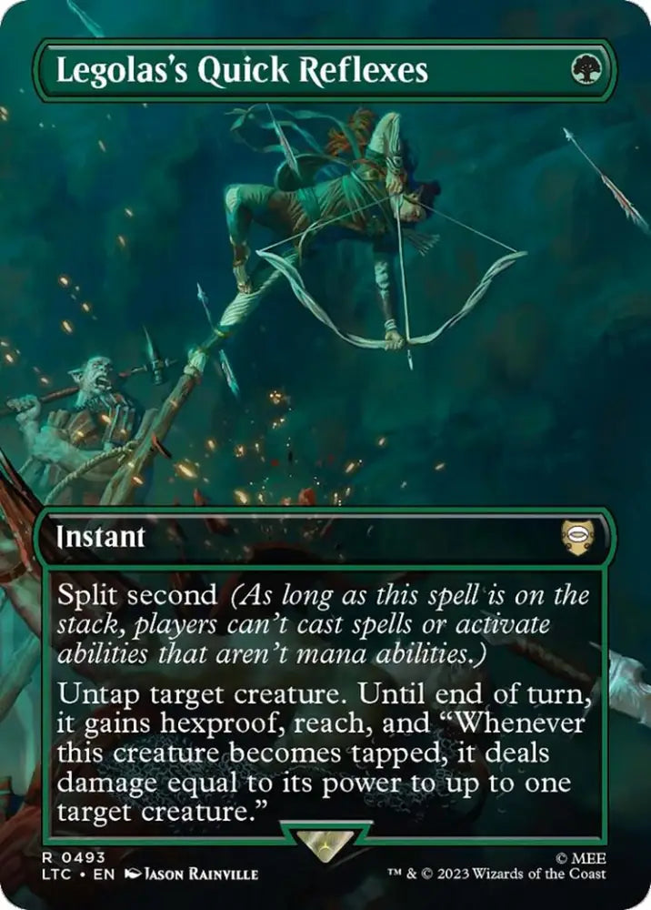 Legolas’s Quick Reflexes (Borderless) [The Lord of the Rings: Tales of Middle-Earth Commander] - MTG Single