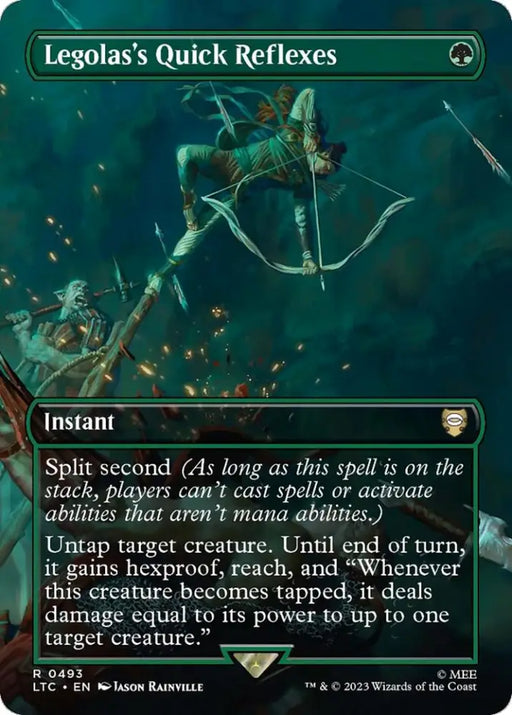 Legolas’s Quick Reflexes (Borderless) [The Lord of the Rings: Tales of Middle-Earth Commander] - MTG Single