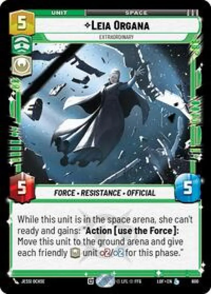 Leia Organa - Extraordinary (Foil) (600) [Legends of the Force]