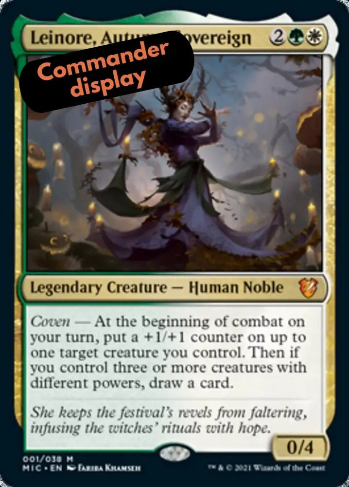 Leinore Autumn Sovereign (Display Commander) [Innistrad: Midnight Hunt Commander] - MTG Single