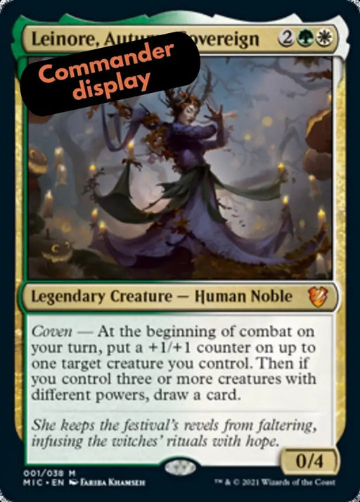 Leinore Autumn Sovereign (Display Commander) [Innistrad: Midnight Hunt Commander] - MTG Single